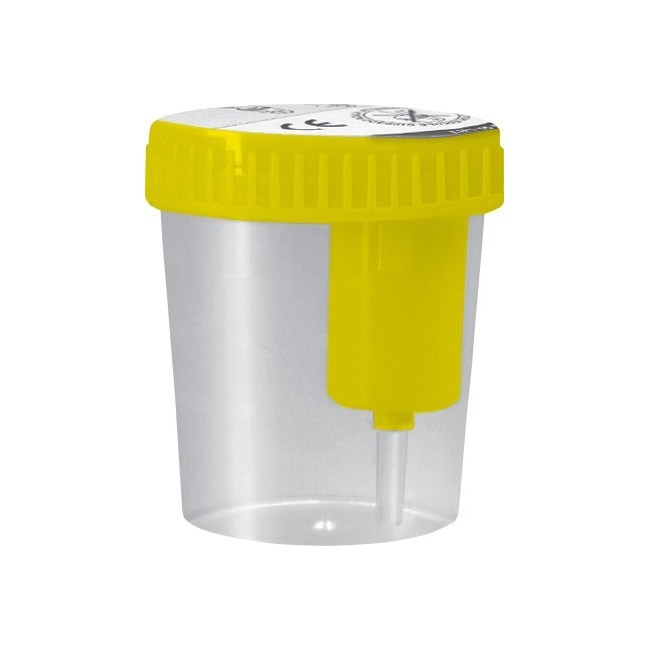 SILVER CROSS CONTENITORE URINA STERILE 120 ML TAPPO A VITE GIALLO