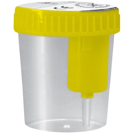 SILVER CROSS CONTENITORE URINA STERILE 120 ML TAPPO A VITE GIALLO