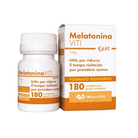 Marco Viti Melatonina Viti 1 Mg Fast 180 Compresse Da 150 Mg Gusto Arancia Senza Glutine Senza Lattosio
