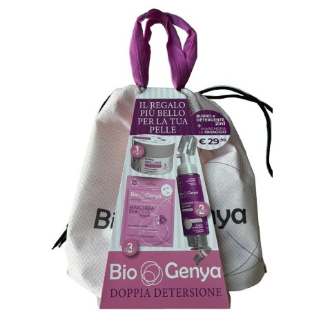 BIOGENYA DOPPIA DETERSIONE 1 BURRO STRUCCANTE 80 ML + 1 DETERGENTE VISO 2 IN 1 250 ML + 1 MASCHERA SEACTIVE IN OMAGGIO