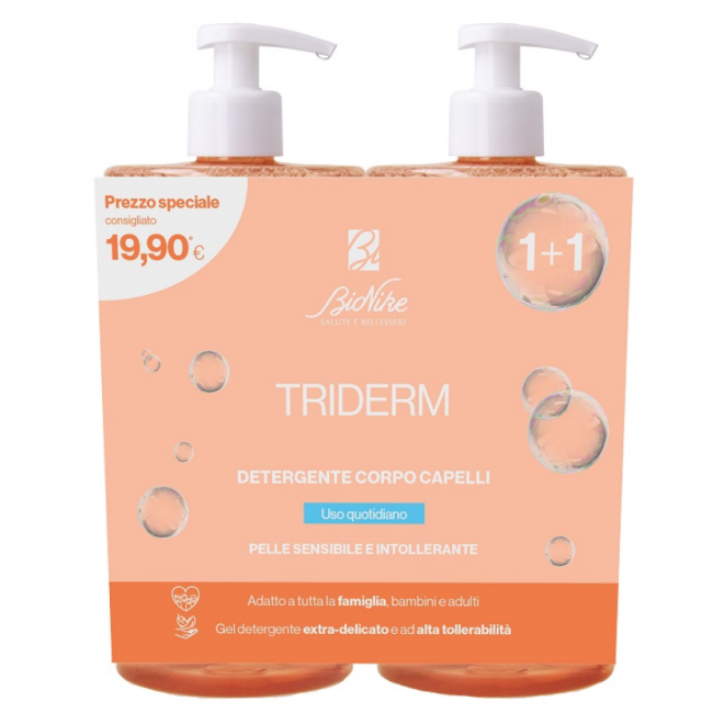 TRIDERM BIPACK DETERGENTE CORPO CAPELLI 750 ML