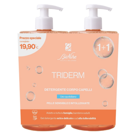 TRIDERM BIPACK DETERGENTE CORPO CAPELLI 750 ML