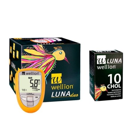 WELLION LUNA CHOLES STRIPS10PZ