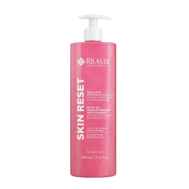 Istituto Ganassini Rilastil Skin Reset Olio Latte Struccante Detergente 400 Ml