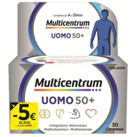 Haleon Multicentrum Uomo 50+ 30 Compresse Promo 2026