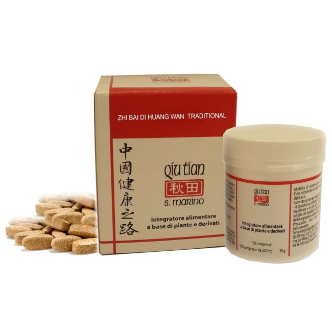 Qiu Tian Zhi Bai Di Huang Wan Traditional 100 Compresse