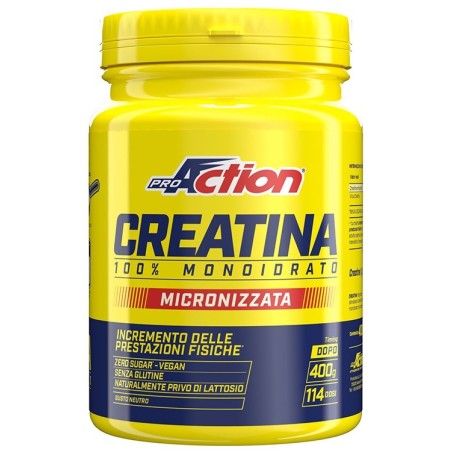 Proaction Creatina 400 G Senza Glutine Naturalmente Privo Di Lattosio