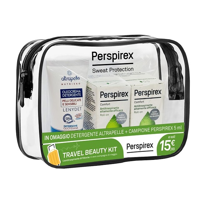 Perspirex Roll On Comfort Travel Kit 2 Roll On Comfort 20 Ml + 1 Detergente Altrapelle Omaggio