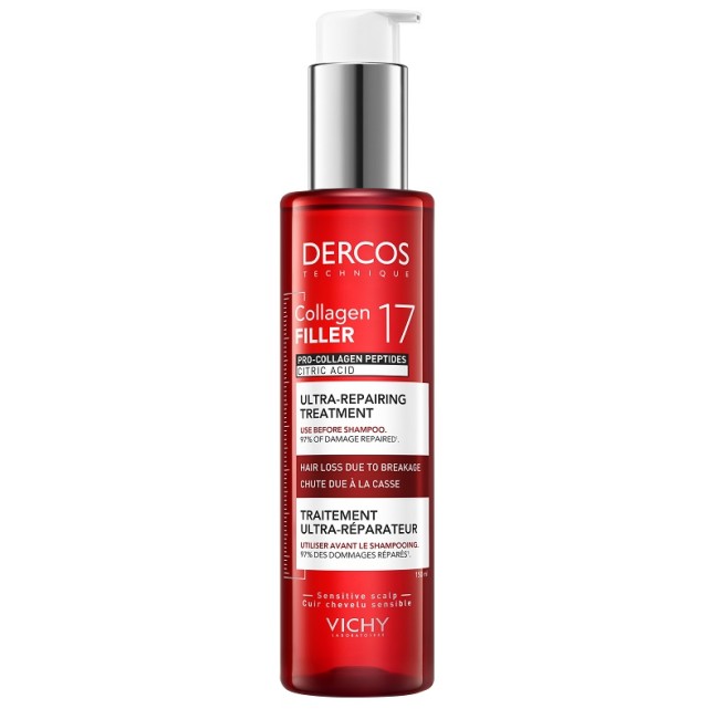 Vichy Dercos Collagen 17 Filler Trattamento Pre Shampoo 150 Ml