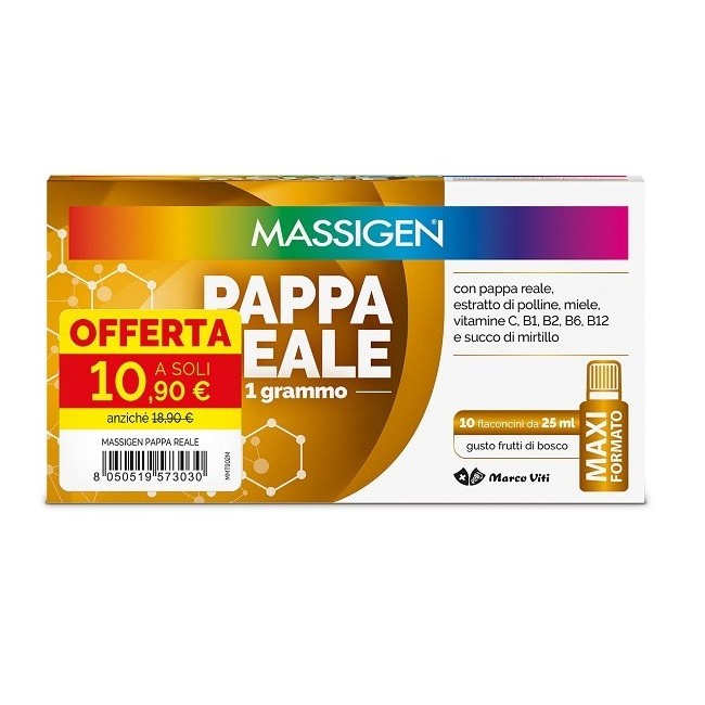 Marco Viti Massigen Pappa Reale 10 Flaconcini Da 25 Ml 10,90 E