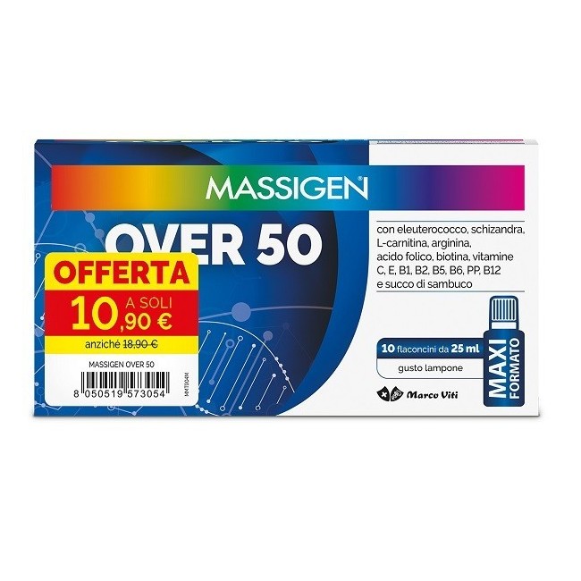 Marco Viti Massigen Over 50 10 Flaconcini Da 25 Ml 10,90 E