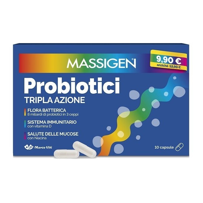 Marco Viti Massigen Probiotici 10 Capsule 2024 Offerta Speciale