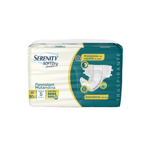 Serenity Pannolone Mutandina Sd Sensitive Extra Taglia L 30 Pezzi