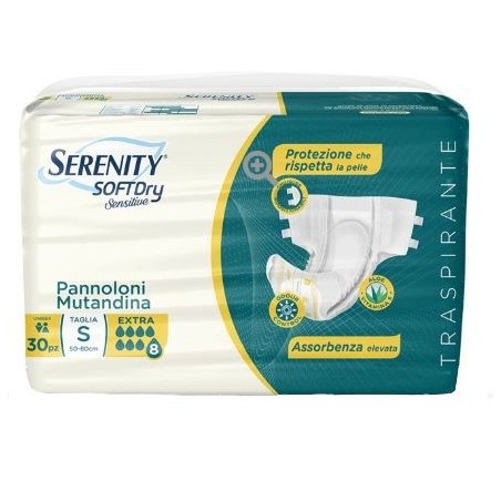 Serenity Pannolone Mutandina Sd Sensitive Extra Taglia L 30 Pezzi