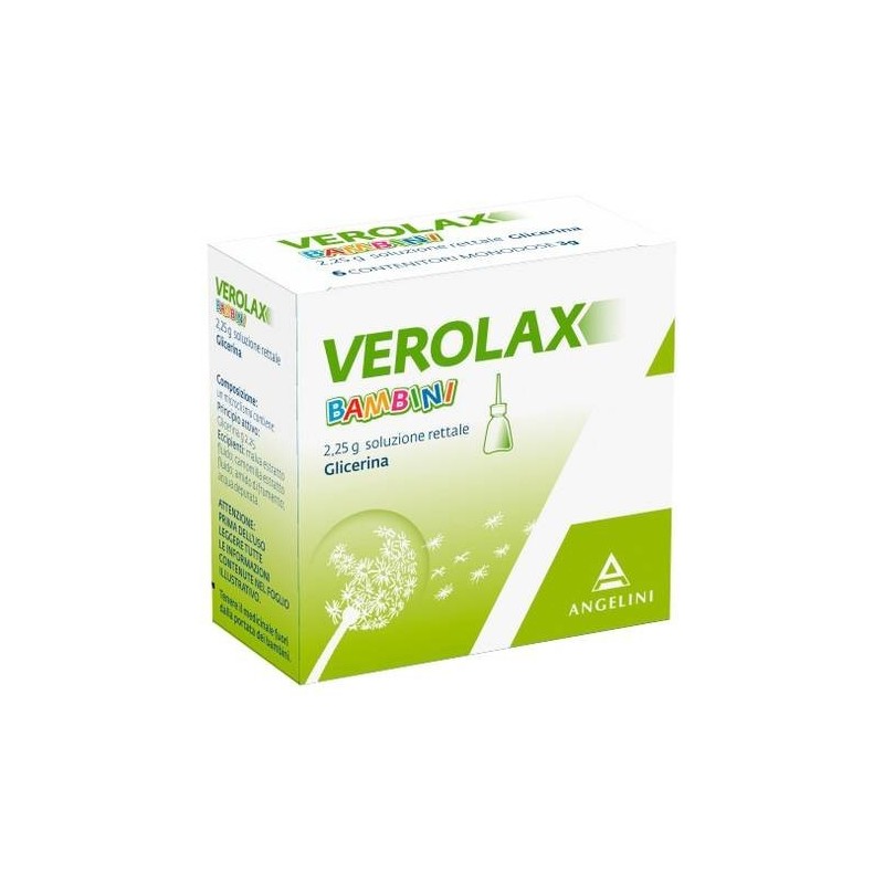 Angelini Verolax 2,25 G Adulti Soluzione Rettale Glicerina
