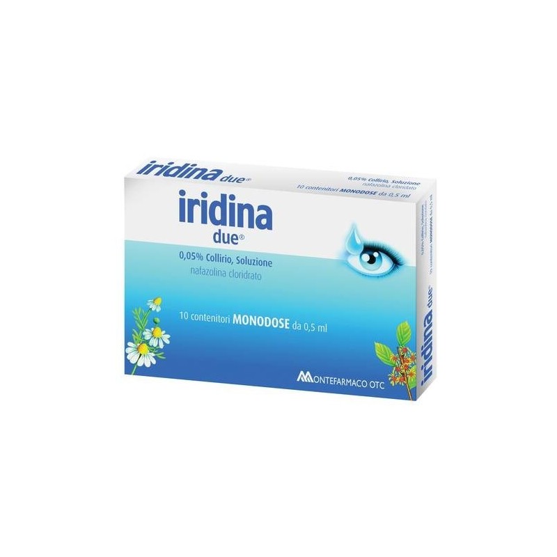 Montefarmaco Otc Iridina Due 0,5 Mg/ml Collirio, Soluzione Nafazolina Cloridrato