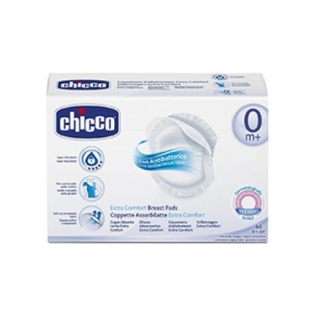 Chicco Coppetta Assorbilatte Antibatterica 60 Pezzi