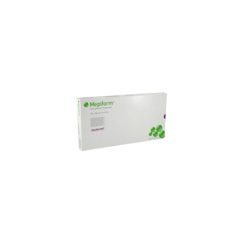 Molnlycke Health Care Mepiform Medicazione Atraumatica Per Cicatrici Cheloidi 10x18 Cm 5 Pezzi