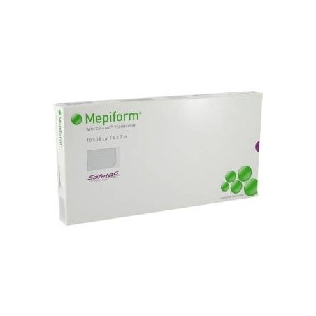 Molnlycke Health Care Mepiform Medicazione Atraumatica Per Cicatrici Cheloidi 10x18 Cm 5 Pezzi