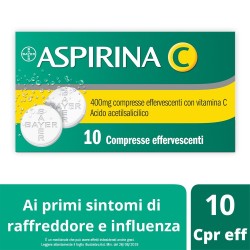 Bayer Aspirina 400 Mg Compresse Effervescenti Con Vitamina C Acido Acetilsalicilico + Acido Ascorbico