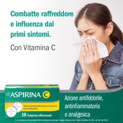 Bayer Aspirina 400 Mg Compresse Effervescenti Con Vitamina C Acido Acetilsalicilico + Acido Ascorbico