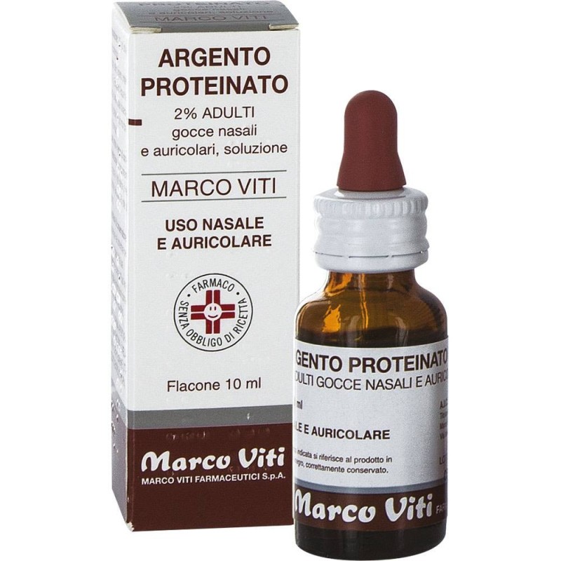 Marco Viti Farmaceutici Argento Proteinato Marco Viti Gocce Nasali E Auricolari, Soluzioneargento Proteinato Marco Viti Bambini