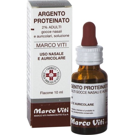 Marco Viti Farmaceutici Argento Proteinato Marco Viti Gocce Nasali E Auricolari, Soluzioneargento Proteinato Marco Viti Bambini