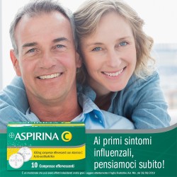 Bayer Aspirina 400 Mg Compresse Effervescenti Con Vitamina C Acido Acetilsalicilico + Acido Ascorbico