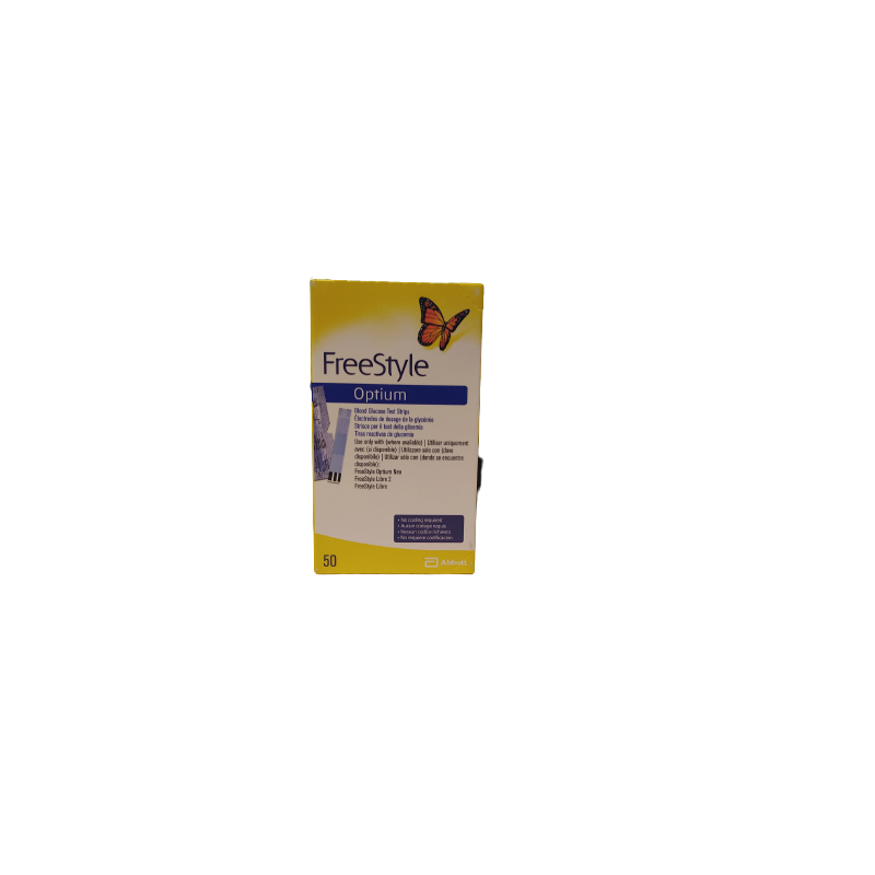 Abbott Diabetes Care Italia Strisce Misurazione Glicemia Freestyle Optium Test Strips 50 Pezzi Senza Calibrazione