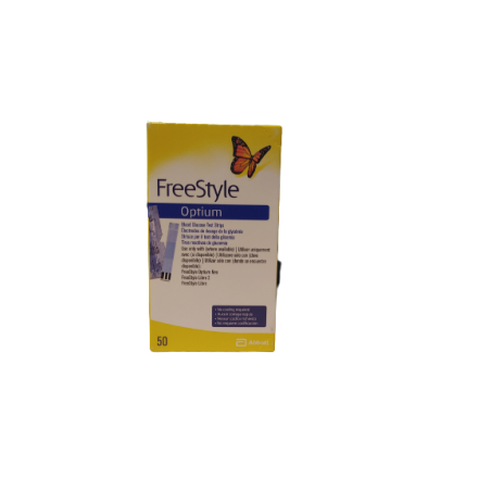 Abbott Diabetes Care Italia Strisce Misurazione Glicemia Freestyle Optium Test Strips 50 Pezzi Senza Calibrazione