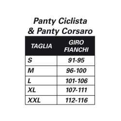 Sanico Slimagra Panty Ciclista Nero Xxl