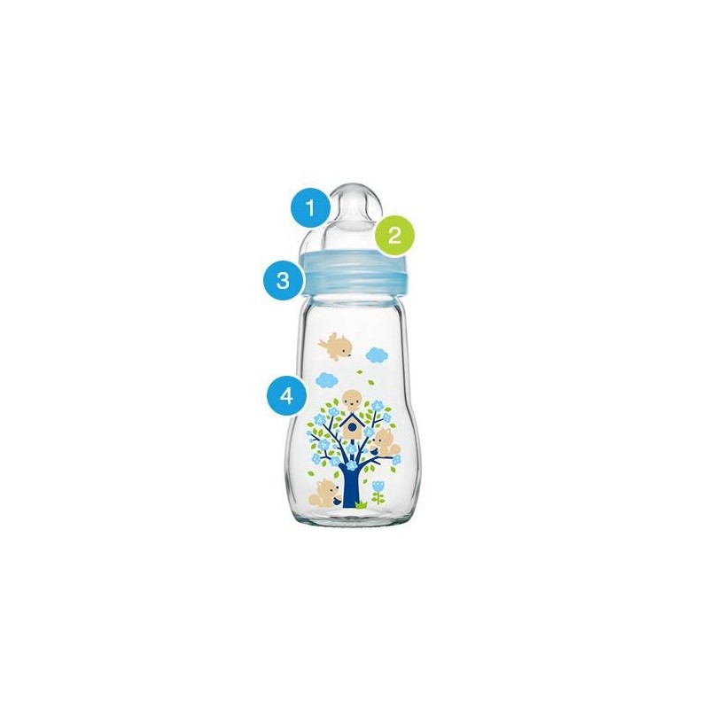 Bamed Baby Italia Mam Biberon Vetro Feelgood 260 Ml