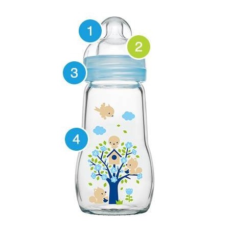 Bamed Baby Italia Mam Biberon Vetro Feelgood 260 Ml