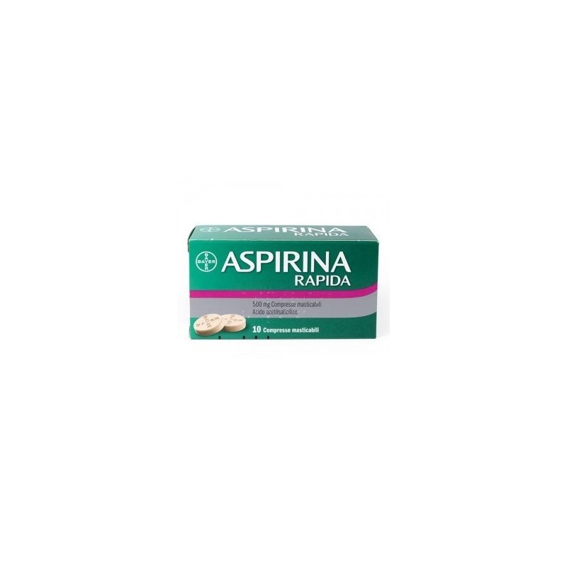 Bayer Aspirina Rapida 500 Mg Compresse Masticabili Acido Acetilsalicilico