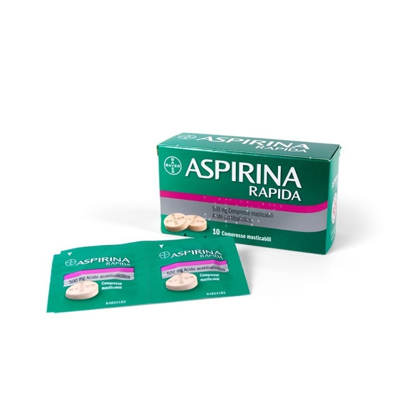 Bayer Aspirina Rapida 500 Mg Compresse Masticabili Acido Acetilsalicilico