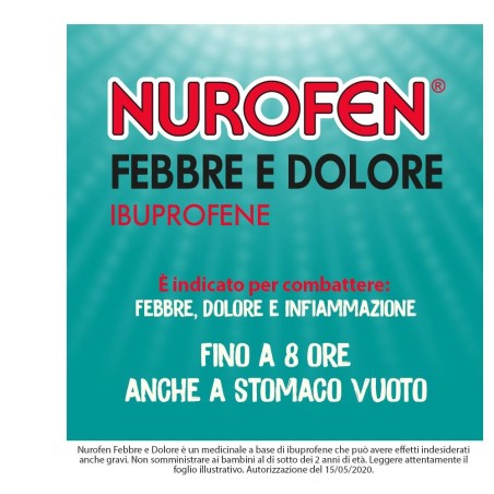 Reckitt Benckiser H. Nurofen Febbre E Dolore 200mg/5ml Sospensione Orale Gusto Arancia Senza Zucchero Nurofen Febbre E Dolore 20