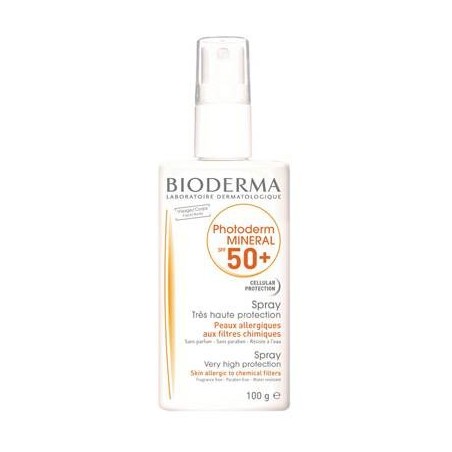 Bioderma Italia Photoderm Mineral Spf50+ Spray 100 Ml Protezione Pelle Atopica O Allergica
