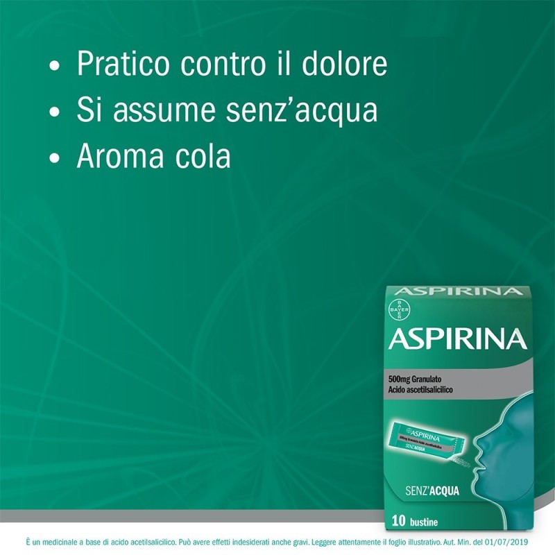 Bayer Aspirina 500 Mg Granulato Acido Acetilsalicilico