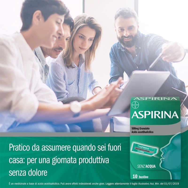 Bayer Aspirina 500 Mg Granulato Acido Acetilsalicilico