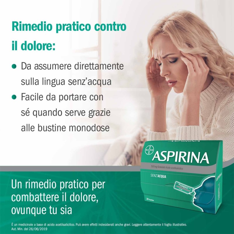 Bayer Aspirina 500 Mg Granulato Acido Acetilsalicilico