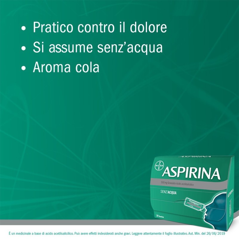 Bayer Aspirina 500 Mg Granulato Acido Acetilsalicilico