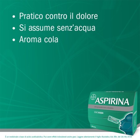 Bayer Aspirina 500 Mg Granulato Acido Acetilsalicilico