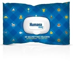 Humana Italia Lineablu Salviettine Delicate Con Aloe Vera 60 Pezzi